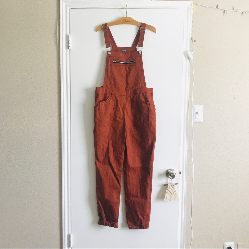 Rust Orange Ankle Length Overalls (Never Worn!)
